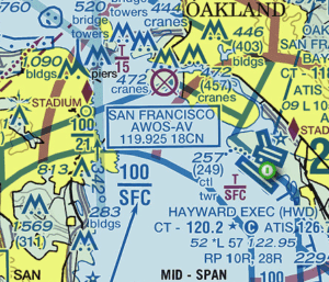SFO sectional map